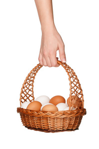 用鸡蛋篮