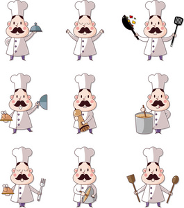 卡通厨师图标