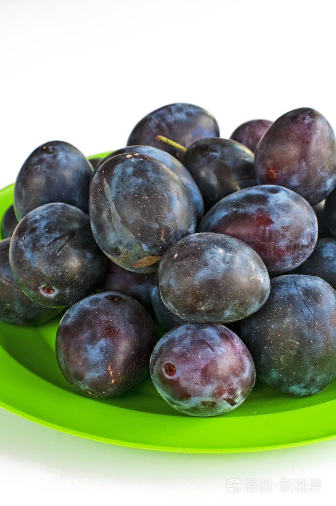 成熟的 Damsons 特写镜头