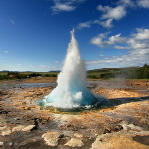 strokkur 火山爆发