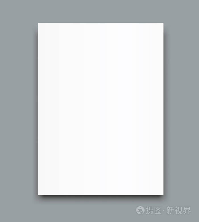 空白海报双折页小册子样机封面模板