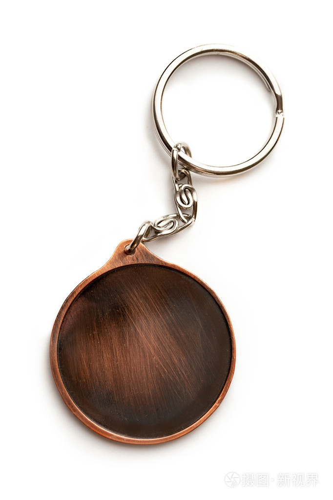 在白色背景上的钥匙圈