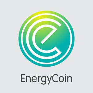 Energycoin 数字货币。矢量 Enrg 符号图标