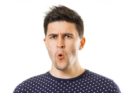 男士面部表情照片