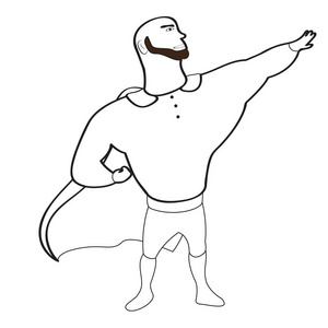 超人手绘图片-超人手绘素材-超人手绘插画-摄图新视界