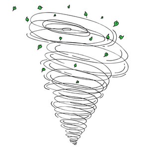 龙卷风叶子图画隔绝了照片