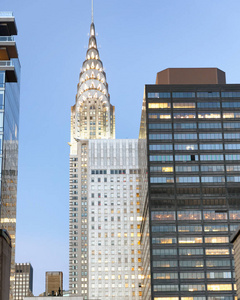 纽约曼哈顿地平线和建筑物