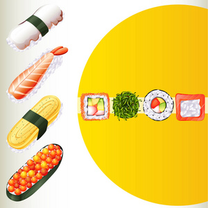 海报上的日本美食图片
