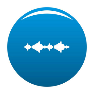 均衡器声音无线电图标蓝色矢量