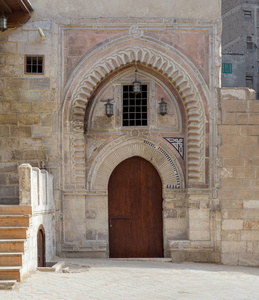 门达比 Al Labana 胡同, 一个 Bahari Mameluke 时代的大门, 其中最古老的那些曾经标志着入口的许多伊斯