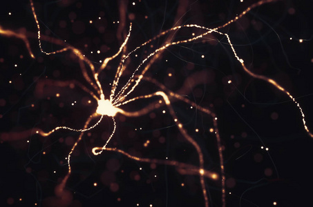 神经元的电脉冲图片