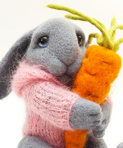 玩具兔子与胡萝卜