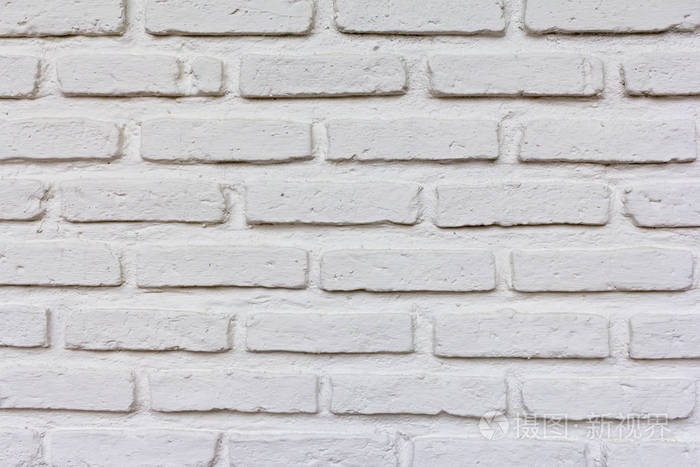 白色砖墙的纹理
