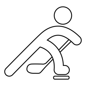 曲棍球图标图片-曲棍球图标素材-曲棍球图标插画-摄图新视界