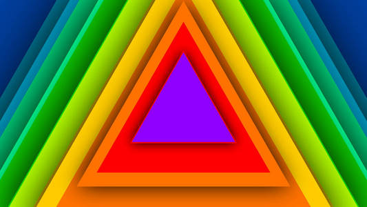 彩虹三角形图片