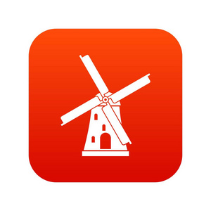 古代风车图标数字红色