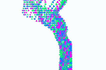 具有三角形图案形状的抽象背景。图