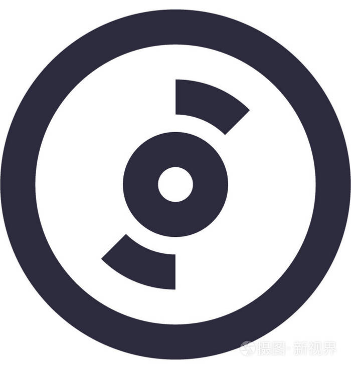 cd平面矢量图标