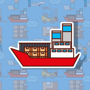 海运货运集装箱物流运输