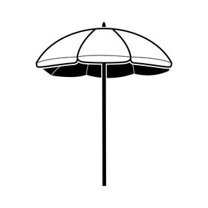 孤立的伞图标