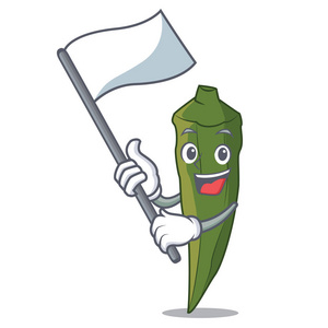 卡通旗图片-卡通旗素材-卡通旗插画-摄图新视界