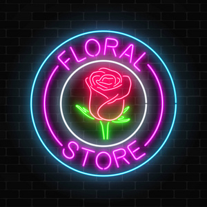 花店招牌设计照片
