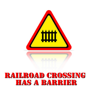 交通灯无屏障的铁路道口在雪冬季有很多警示标志铁路道口标志蓝蓝的