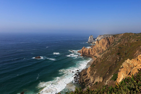 Cabo da Roca 海岸线的欧洲，葡萄牙西部点