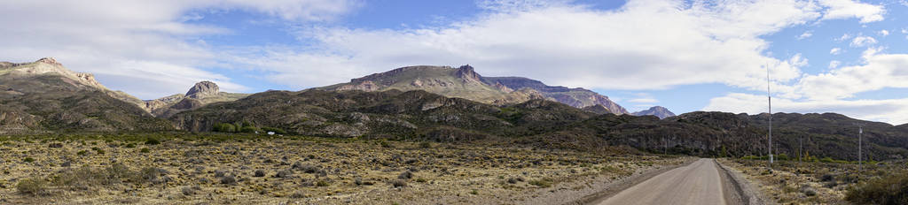 Carretera 南方路和风景在巴塔哥尼亚智利