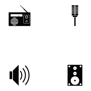 扬声器图标集