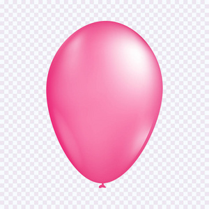 粉红色气球插图