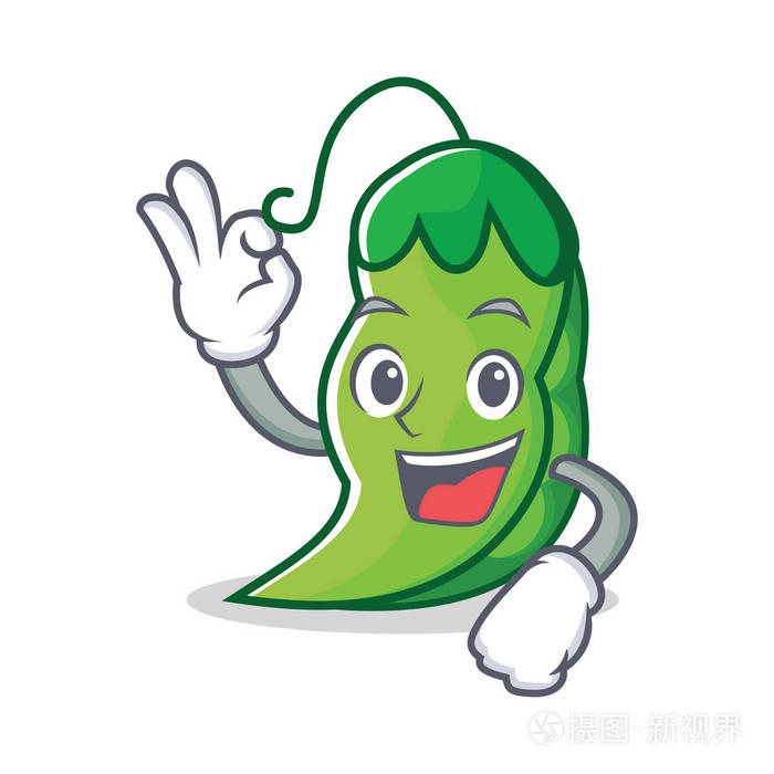 好的豌豆字符卡通风格