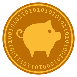 小猪数字硬币