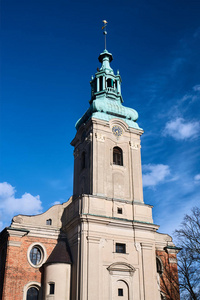 Leszno 前新教教堂的钟楼