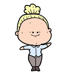 漫画卡通胖女人图片