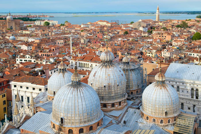 威尼斯城全景, 包括圣马克大教堂