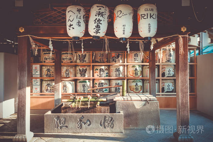 日本京都圆山花园kazaridaru 桶照片 正版商用图片045m9k 摄图新视界