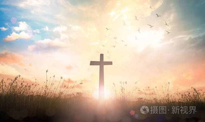 好星期五概念 十字架在草甸日出背景照片 正版商用图片045xoa 摄图新视界 好星期五概念 十字架在草甸日出背景照片 正版商用图片045xoa 摄图新视界