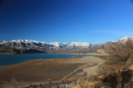 山, 湖, 水, 雪