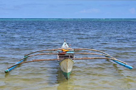 菲律宾长滩岛湾邦加渔船