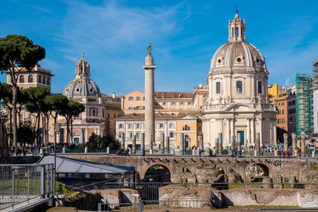 Trajan 论坛和 Trajan 专栏在意大利罗马