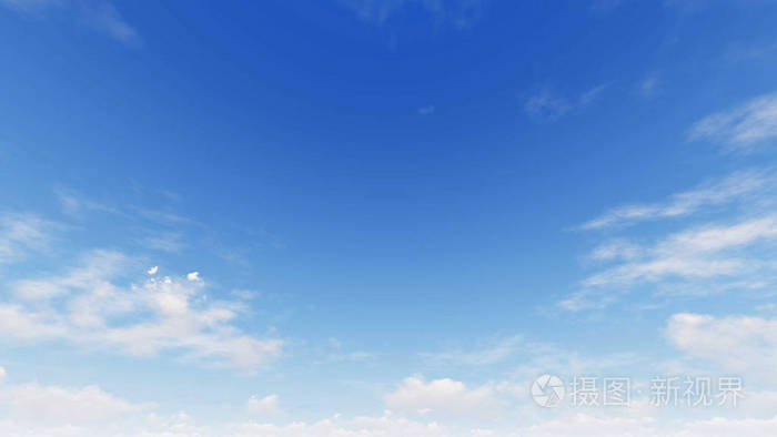 多云的蓝色天空抽象背景,3d 图