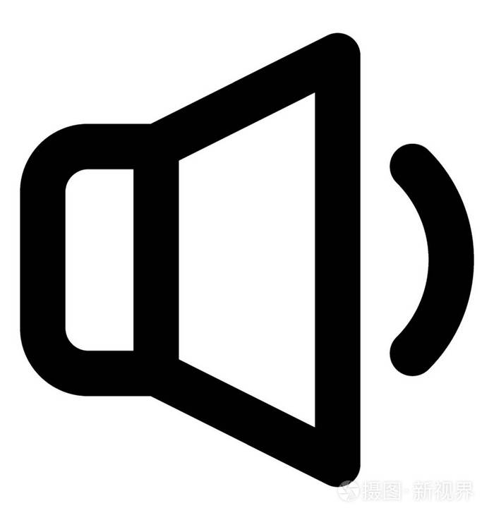 音量矢量线图标