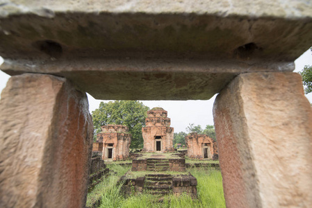 Prasat 在泰国东北部的武里公羊省布里兰南部。泰国, 布里兰, 2017年11月