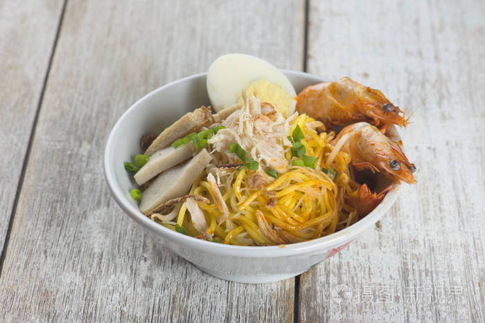 马来西亚虾面特写