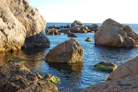海岸岩石风景