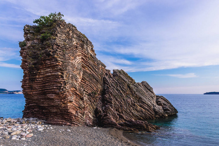 岩石在 Rafailovici