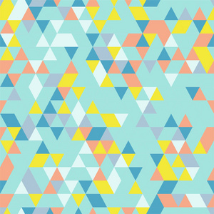 riangle 无缝背景与不同颜色的三角形形状