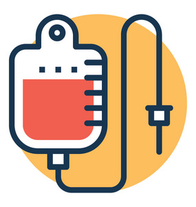 治疗这种疾病的医生概念盐溶液滴注输液器和瓶子放在柱子上