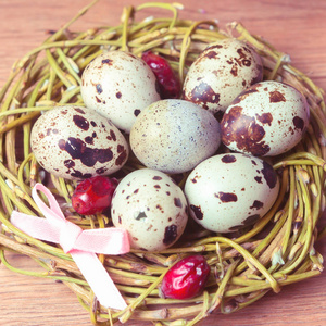 春季作文, 巢与鸡蛋附近的石楠束, 复活节